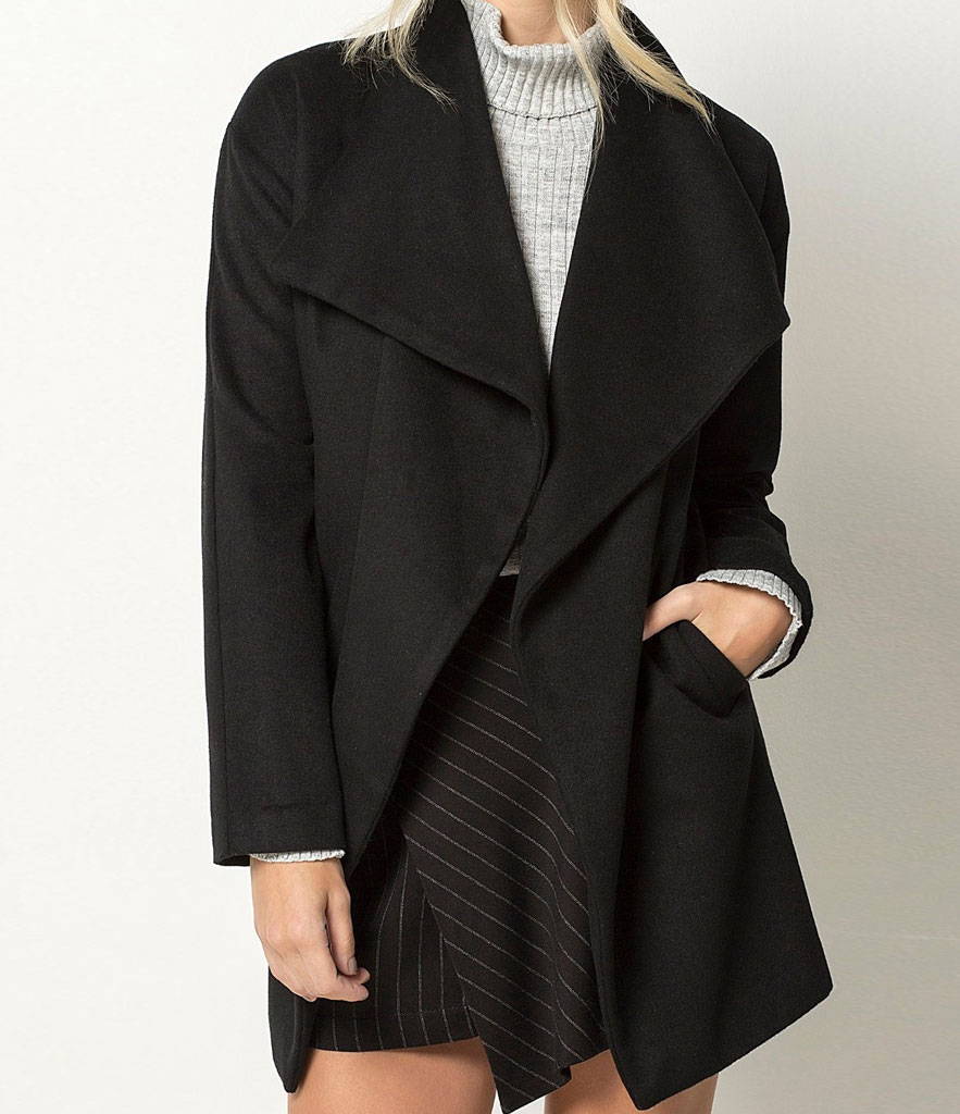 casaco preto para frio