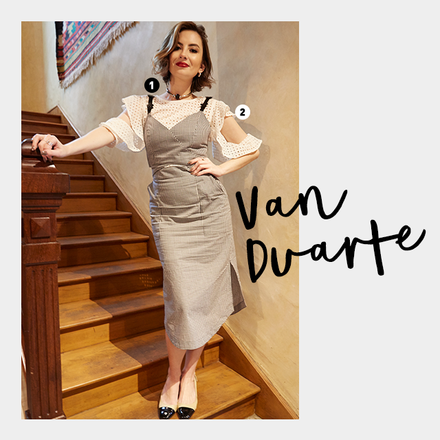 Van Duarte usando a novas peças da Shoulder