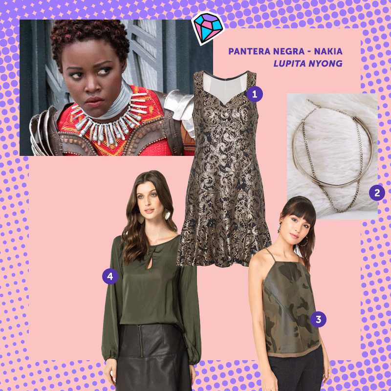 roupa para pantera negra