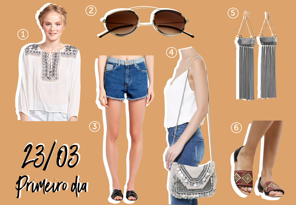 roupa para o primeiro dia