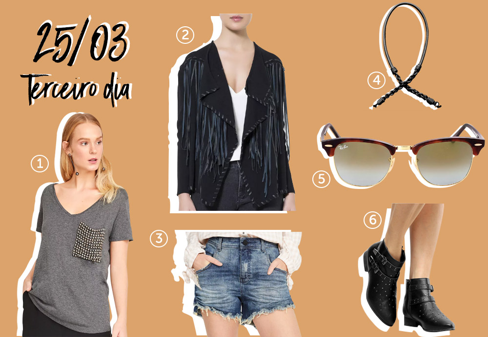 roupas para o terceiro dia